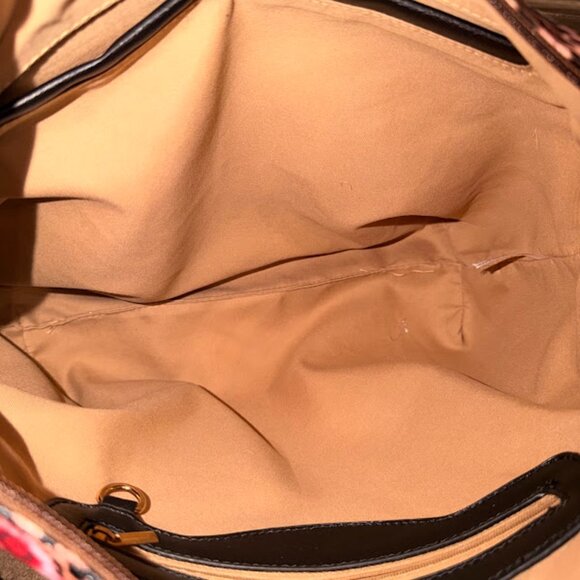 GUC~ 2/1 Laser Cut Out Black Shopper & Leopard Cross Body Bag-Purse-Tote (Bin 9) - Picture 10 of 11